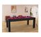 Table De Billard Convertible "oregon" 213cm Noir et Prune