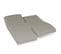 Drap Housse Relaxation Uni 2x90x200 Cm Coton Alto Chamois Tête Pied Relevable