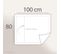 Taie D'oreiller Uni 100x80 Cm Coton Alto Blanc