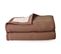 Couverture Pure Laine Vierge Woolmark 500g/m² Volta 240x260 Cm Marron Chamois