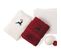 Serviette De Toilette 50x100 Cm Hirsh Blanc/rouge 600g/m2