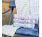 Serviette De Toilette 50x100 Cm Vintage Floral Bleu 550g/m2