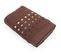 Serviette De Toilette 50x100 Cm Pure Squares Marron 550g/m2