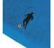Serviette De Toilette 50x100 Cm Coton 550g/m2 Pure Football Bleu Turquoise