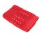 Serviette De Toilette 50x100 Cm Coton 550g/m2 Pure Points Rouge