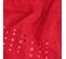 Drap De Bain 100x150 Cm Coton 550g/m2 Pure Points Rouge