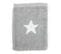 Gant De Toilette 16x21 Cm Coton 480g/m2 Stars Gris