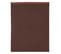 Drap Plat 270x310 Cm Uni Satin De Coton Opera Marron Foncé