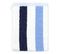 Parure De Bain 5 Pièces Classic Stripes Bleu 480g/m2