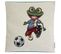 Housse De Coussin 45x45 Cm Grazie Grenouille Footballeuse Polycoton Acrylique