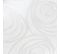 Lot De 3 Serviettes De Table 43x43 Cm Jacquard Coton Spirale Blanc