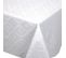 Nappe Rectangle 150x250 Cm Jacquard 100% Polyester Brunch Blanc