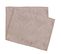 Lot De 2 Sets De Table 35x45 Cm Jacquard 100% Polyester Brunch Taupe