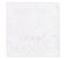 Lot De 3 Serviettes De Table 45x45 Cm Jacquard 100% Polyester Brunch Blanc