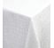 Nappe Carrée 150x150 Cm Jacquard 100% Polyester Lounge Blanc