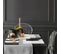 Lot De 2 Sets De Table 35x45 Cm Jacquard 100% Polyester Lounge Noir