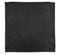 Lot De 3 Serviettes De Table 45x45 Cm Jacquard 100% Polyester Lounge Noir