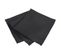 Lot De 3 Serviettes De Table 45x45 Cm Jacquard 100% Polyester Lounge Noir