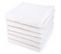 Lot De 6 Serviettes De Toilette 50x90 Cm Alpha Blanc