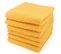 Lot De 6 Serviettes De Toilette 50x90 Cm Alpha Jaune Or