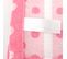 Lot De 2 Torchons De Cuisine Toile 50x70 Cm Dots Rose