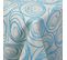 Nappe Rectangle 150x300 Cm Jacquard Coton Spirale Bleu Turquoise