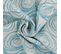 Nappe Rectangle 150x300 Cm Jacquard Coton Spirale Bleu Turquoise