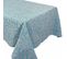 Nappe Rectangle 150x350 Cm Jacquard Coton Spirale Bleu Turquoise