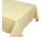 Nappe Rectangle 150x300 Cm Jacquard Coton Spirale Jaune Citron