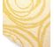 Nappe Ovale 180x240 Cm Jacquard Coton Spirale Jaune Citron