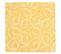 Lot De 3 Serviettes De Table 45x45 Cm Jacquard Coton Spirale Jaune Citron