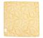 Lot De 3 Serviettes De Table 45x45 Cm Jacquard Coton Spirale Jaune Citron