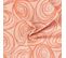 Lot De 2 Sets De Table 35x45 Cm Jacquard Coton Spirale Orange Papaye