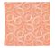 Lot De 3 Serviettes De Table 45x45 Cm Jacquard Coton Spirale Orange Papaye