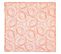 Lot De 3 Serviettes De Table 45x45 Cm Jacquard Coton Spirale Orange Papaye