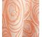 Nappe Ronde 180 Cm Jacquard Coton Spirale Orange Papaye