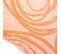 Nappe Ronde 180 Cm Jacquard Coton Spirale Orange Papaye