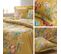 Housse De Couette 200x200 Cm Coton Obsession Jaune Safran Avec Impression Fixé-lavé