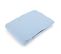 Drap Housse Flanelle Unie 90x190 Cm Coton Wales Bleu Glacier