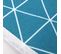 Nappe Ronde 180 Cm Imprimée 100% Polyester Paco Géométrique Bleu Curacao