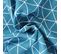 Nappe Rectangle 150x250 Cm Imprimée 100% Polyester Paco Géométrique Bleu Curacao