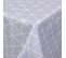 Nappe Rectangle 150x200 Cm Imprimée 100% Polyester Paco Géométrique Bleu Nuage
