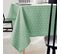 Nappe Rectangle 150x300 Cm Imprimée 100% Polyester Paco Géométrique Vert Thym