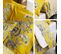 Drap Plat 240x310 Cm Satin De Coton Botanic Jaune Soleil