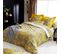 Housse De Couette 200x200 Cm Satin De Coton Botanic Jaune Soleil