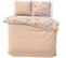 Parure De Lit 240x220 Cm Microfibre Palmis Beige Nude