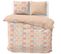 Parure De Lit 240x220 Cm Microfibre Palmis Beige Nude