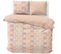 Parure De Lit 260x240 Cm Microfibre Palmis Beige Nude