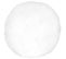 Coussin à Recouvrir Rond 80 Cm C Bullet Blanc Garnissage Polyester