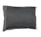 Taie D'oreiller 70x50 Cm Satin De Coton Tiago Noir